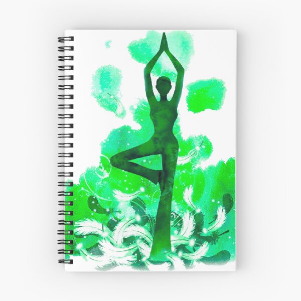 Item preview, The yoga tree pose in green color designed and sold by munaykidisenios.