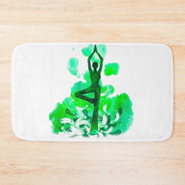 Item preview, The yoga tree pose in green color designed and sold by munaykidisenios.