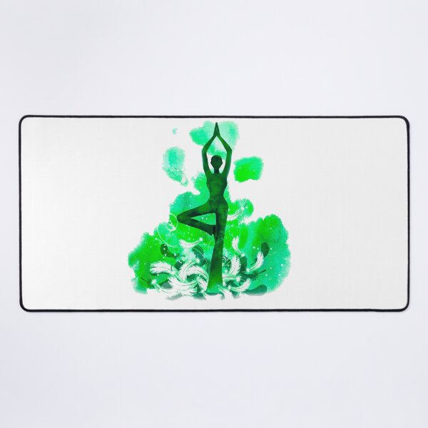 Item preview, The yoga tree pose in green color designed and sold by munaykidisenios.