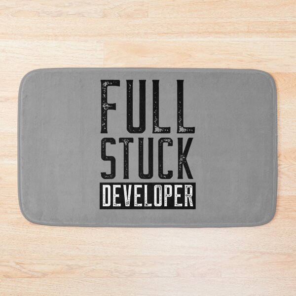 Item preview, Full Stuck Developer - Funny Programming Shirt Design For Nerds designed and sold by FoxCodeCreation.