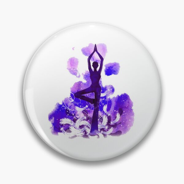 Artikelvorschau, Die Yoga-Baum-Pose in violetter Farbe entworfen und verkauft von munaykidisenios.