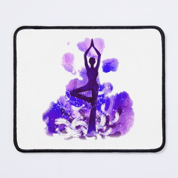 Item preview, The yoga tree pose in violet color designed and sold by munaykidisenios.