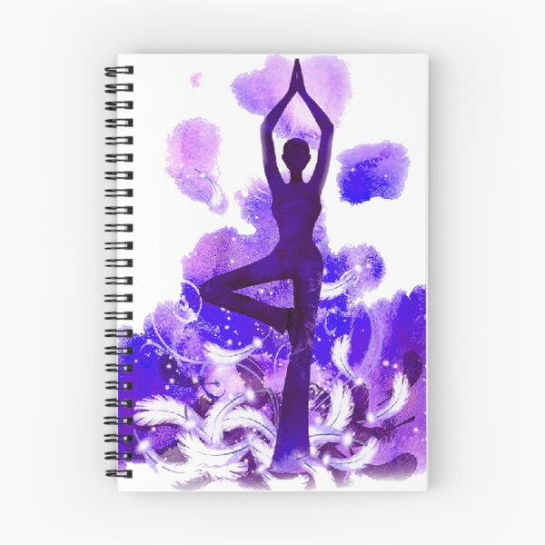 Item preview, The yoga tree pose in violet color designed and sold by munaykidisenios.