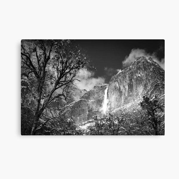 Yosemite Falls After A Winter Storm Yosemite National Park Canvas Print