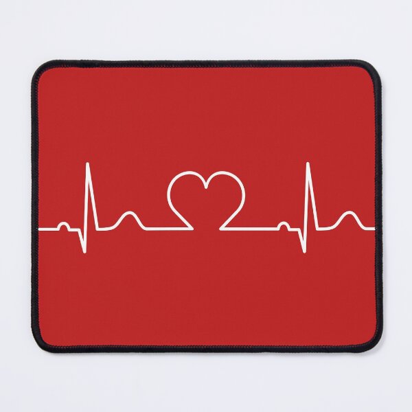 Item preview, Heartbeat line with heart in the middle. Normal electrocardiogram, EKG, ECG. Pulse rate. designed and sold by TashaVector.