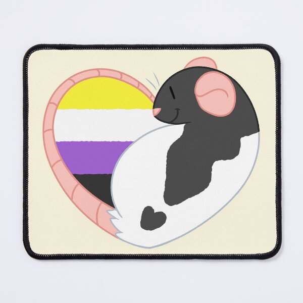 Item preview, Nonbinary Pride Rat designed and sold by Dandyrats.