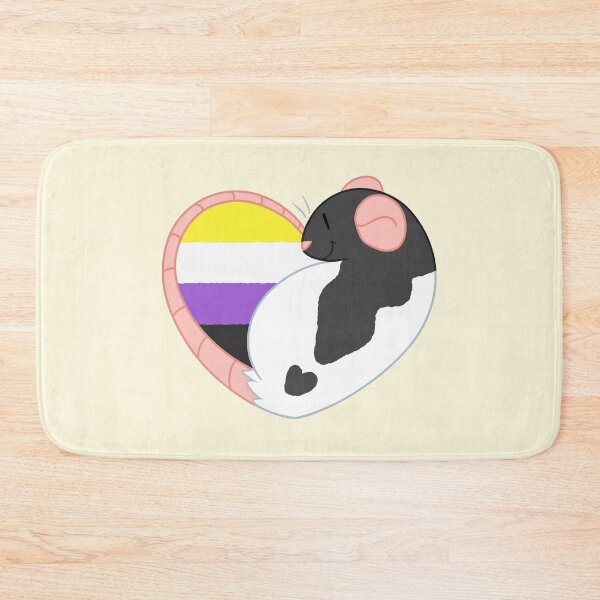 Item preview, Nonbinary Pride Rat designed and sold by Dandyrats.