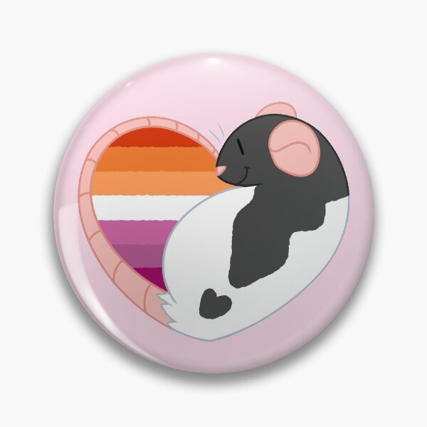 Item preview, Lesbian Pride Rat designed and sold by Dandyrats.