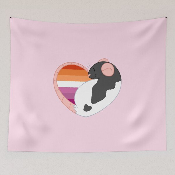 Item preview, Lesbian Pride Rat designed and sold by Dandyrats.