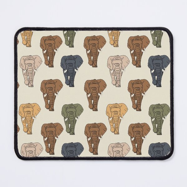 Item preview, Earth Tone Elephants, Brown Dominant designed and sold by Quick Brown Fox Canada.
