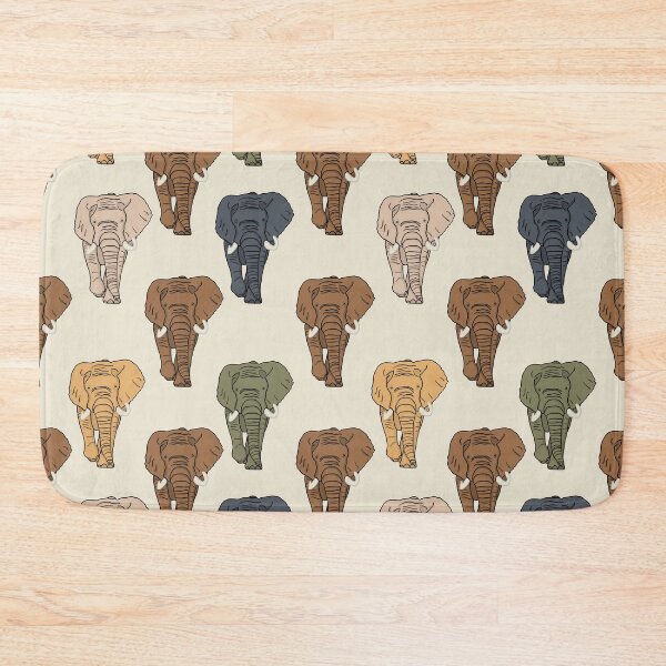 Item preview, Earth Tone Elephants, Brown Dominant designed and sold by Quick Brown Fox Canada.