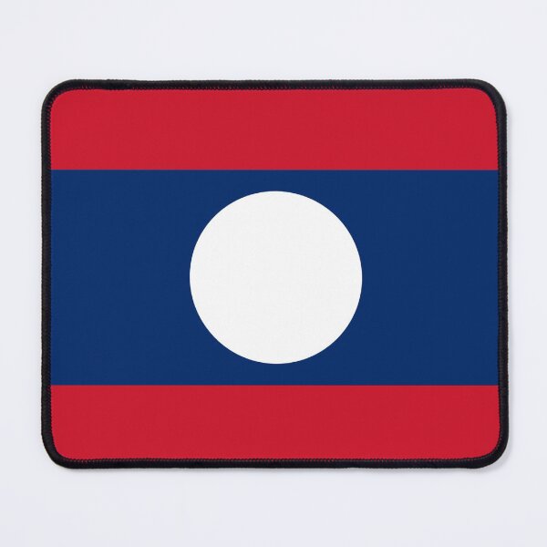 Item preview, Laos Flag designed and sold by RevolutionInPaint.