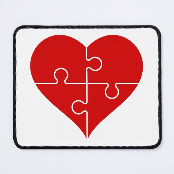 Item preview, Red heart puzzle shape. Healthy heart, medical concept. Valentine's day card. designed and sold by TashaVector.