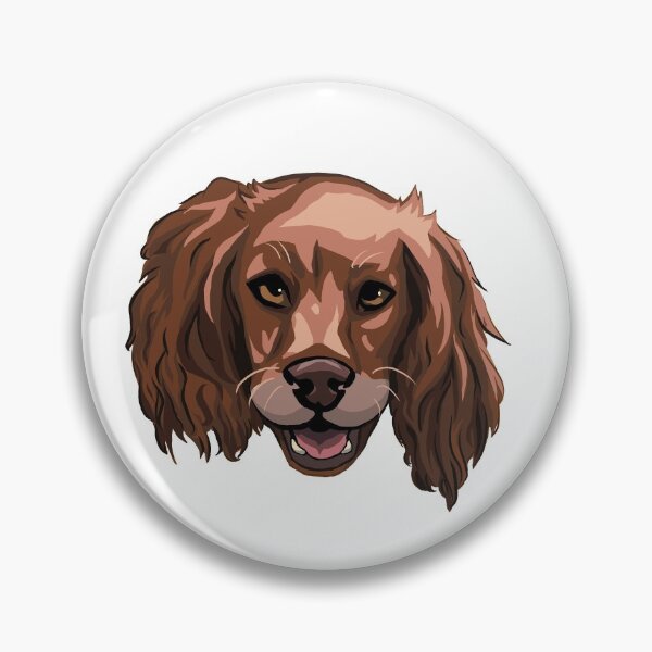 Item preview, Chocolate Cocker Spaniel Face Sticker designed and sold by 10six.