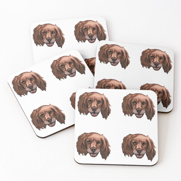 Item preview, Chocolate Cocker Spaniel Face Sticker designed and sold by 10six.