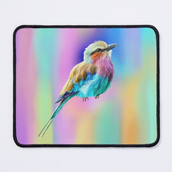 Item preview, Lilac Breasted Roller Pastel Watercolor designed and sold by Deborah Camp.