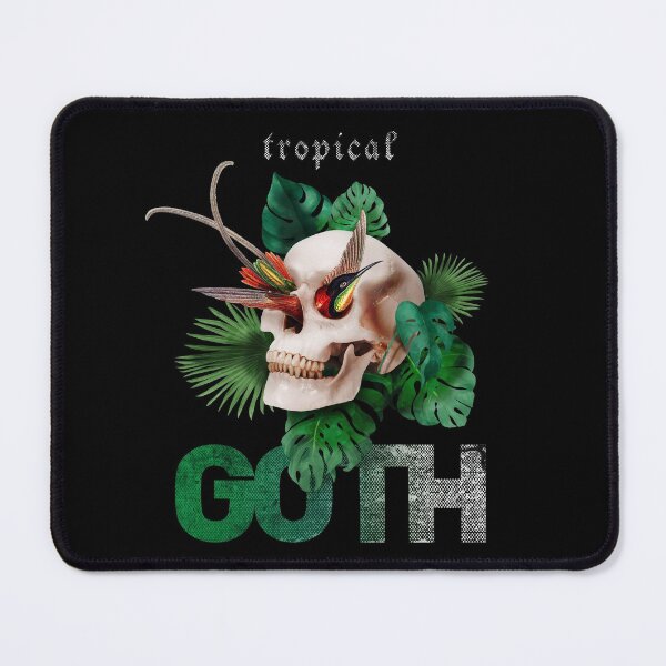 Item preview, Tropical plants goth skull with paradise bird designed and sold by Francesco Carli.