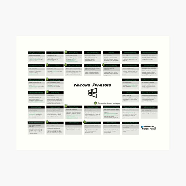 Windows Privileges Art Print