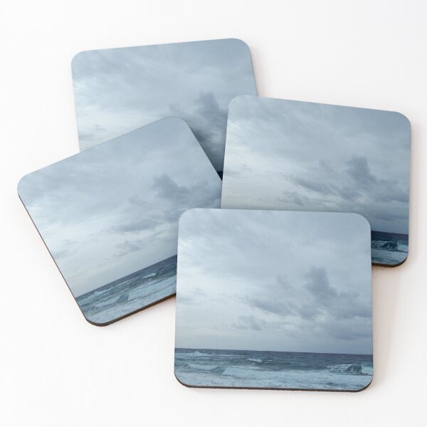 Item preview, Choppy waves race for the shore under a cloudy winter sky designed and sold by rayscollection.