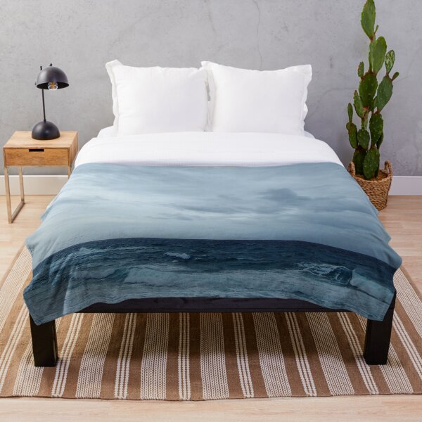 Item preview, Choppy waves race for the shore under a cloudy winter sky designed and sold by rayscollection.