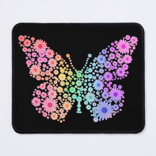 Item preview, Rainbow Flower Spring Butterfly Silhouette designed and sold by Deborah Camp.