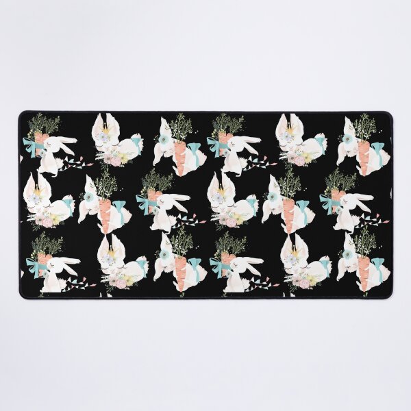 Item preview, Majestic bunnies with flowers and carrots designed and sold by FreshOutTheBox.