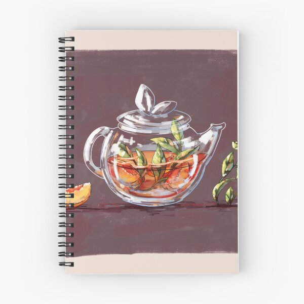 Item preview, peach flavoured black tea teapot designed and sold by poki-art.