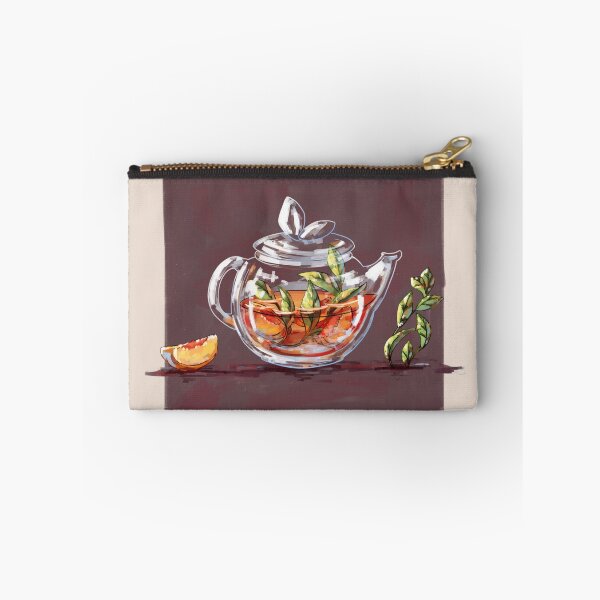 Item preview, peach flavoured black tea teapot designed and sold by poki-art.