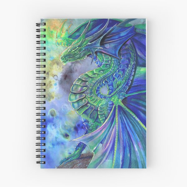 Item preview, Dragón azul y verde designed and sold by Dawn Paws.