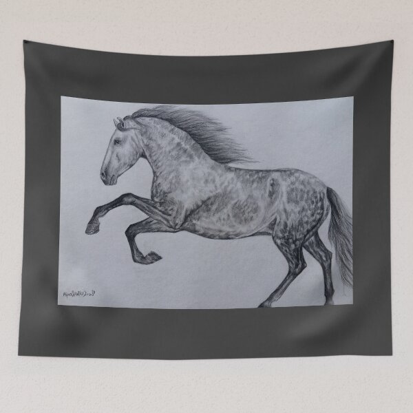 Item preview, Dapple grey graphite andalusian stallion designed and sold by horseaddicted.