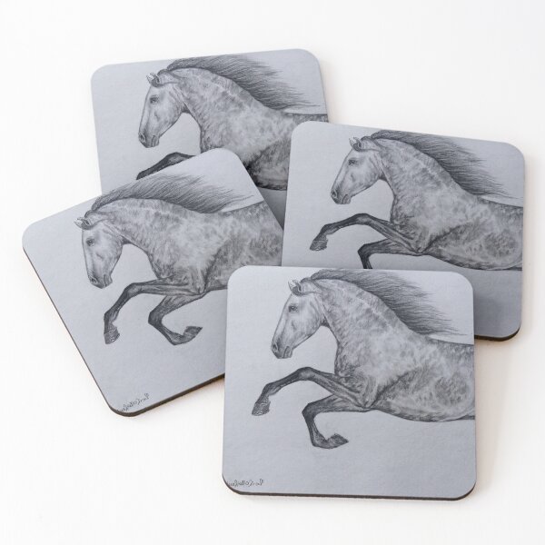 Item preview, Dapple grey graphite andalusian stallion designed and sold by horseaddicted.