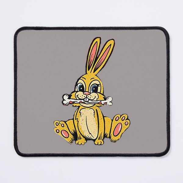 Item preview, bunny with a bone, bungle,easter bunny, yellow bunny, cartoon bunny, designed and sold by Nostrathomas66.