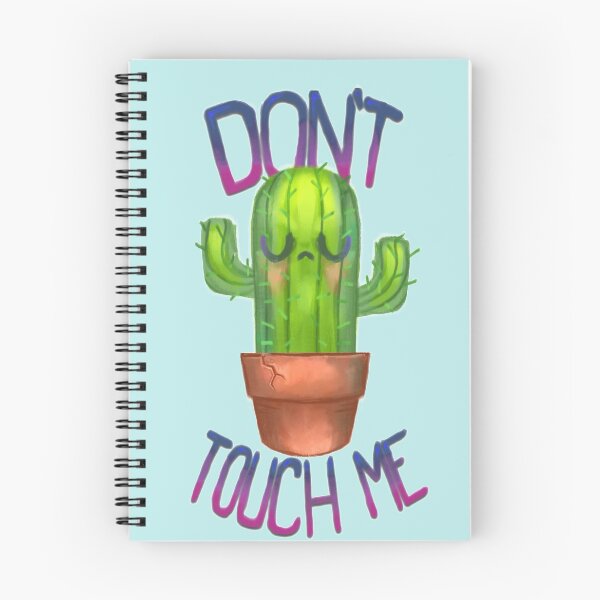 Item preview, Cute Painted Anitsocial Don't Touch Me Cactus designed and sold by stilo29.