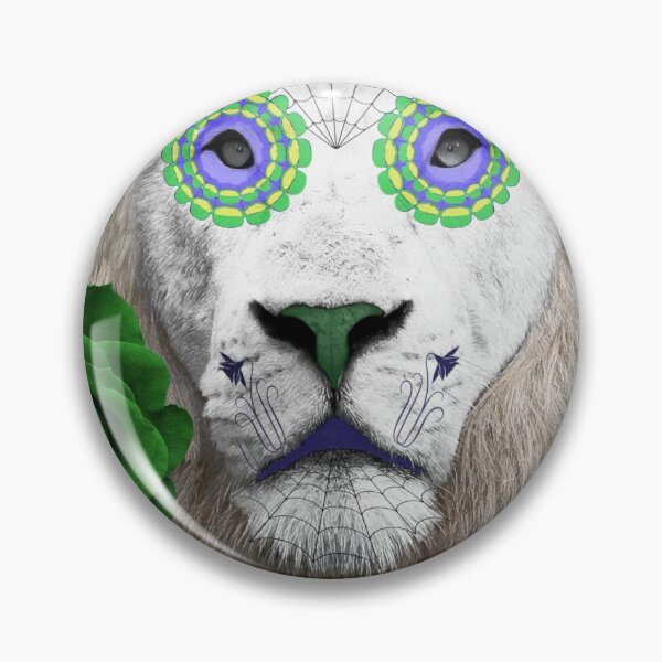Item preview, White Lion as Spirit Animal designed and sold by Loveday Funck.