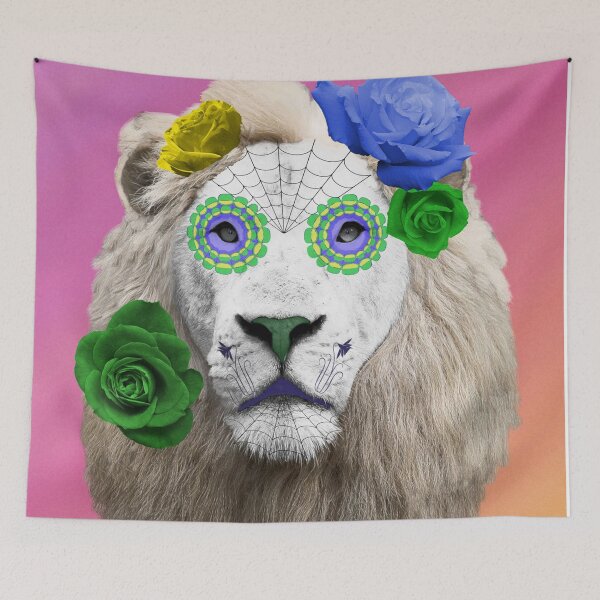Item preview, White Lion as Spirit Animal designed and sold by Loveday Funck.
