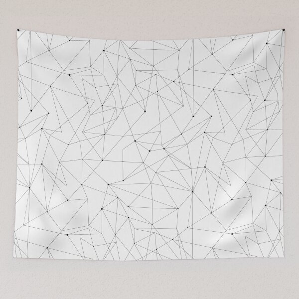 Item preview, Black connected lines designed and sold by Olga Lashko.
