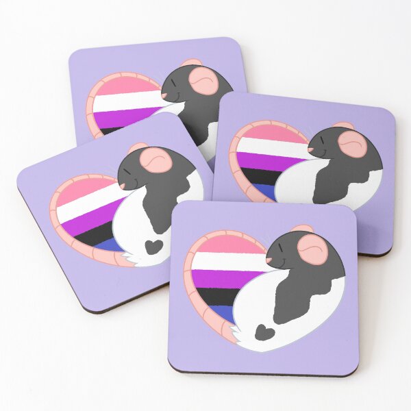 Item preview, Genderfluid Pride Rat designed and sold by Dandyrats.