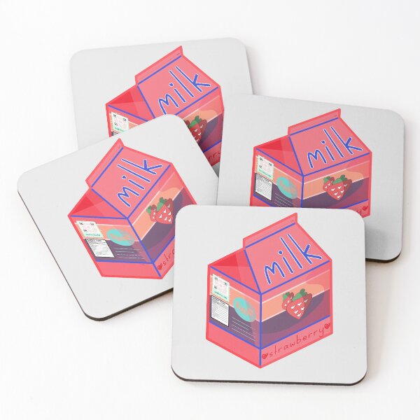 Item preview, Cute Strawberry Flavored Milk Carton designed and sold by sadimouto.
