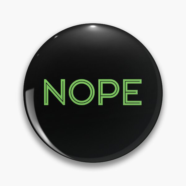 Item preview, Nope (Funny Minimalist) - Green Block designed and sold by SilkenDove.