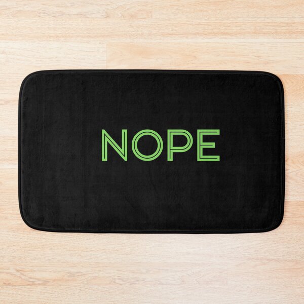 Item preview, Nope (Funny Minimalist) - Green Block designed and sold by SilkenDove.