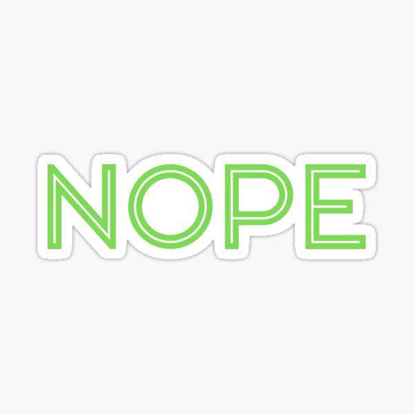 Nope (Funny Minimalist) - Purple Block Nope (Funny Minimalist) - Purple Block
