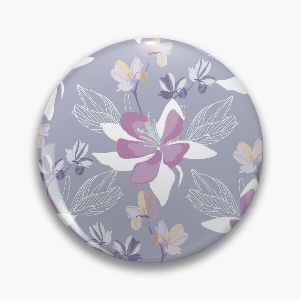 Item preview, Blossom Light Purple, White Flowers Seamless Pattern designed and sold by GeeHanz.