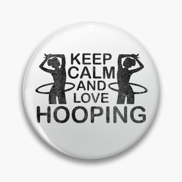 Item preview, Keep Calm And Love Hooping HulaHoop Hulagirl designed and sold by DerNerd.