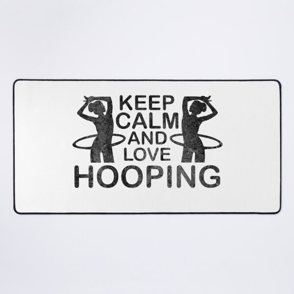 Item preview, Keep Calm And Love Hooping HulaHoop Hulagirl designed and sold by DerNerd.