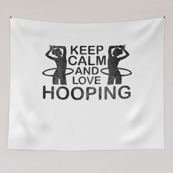 Item preview, Keep Calm And Love Hooping HulaHoop Hulagirl designed and sold by DerNerd.