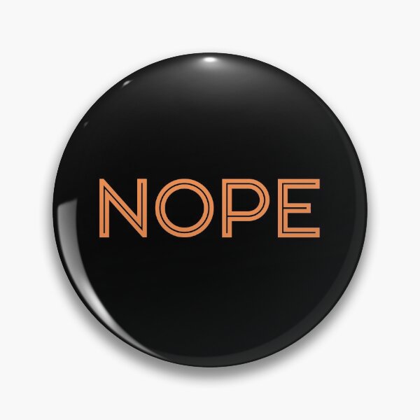 Item preview, Nope (Funny Minimalist) - Orange Block designed and sold by SilkenDove.