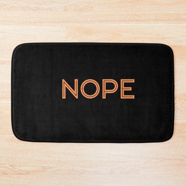 Item preview, Nope (Funny Minimalist) - Orange Block designed and sold by SilkenDove.