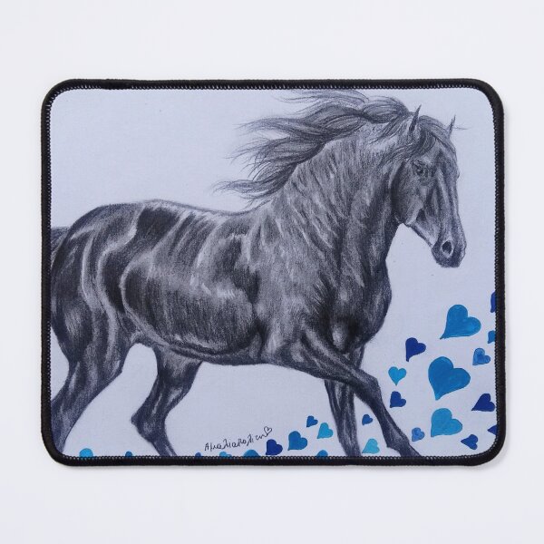 Item preview, Black andalusian horse galloping designed and sold by horseaddicted.