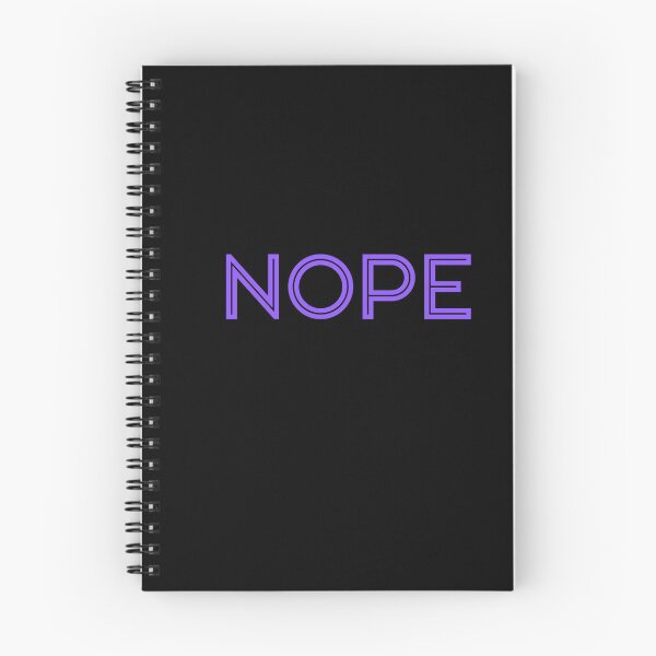 Item preview, Nope (Funny Minimalist) - Purple Block designed and sold by SilkenDove.