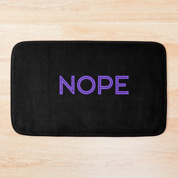 Item preview, Nope (Funny Minimalist) - Purple Block designed and sold by SilkenDove.